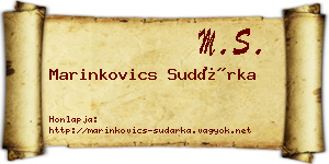 Marinkovics Sudárka névjegykártya